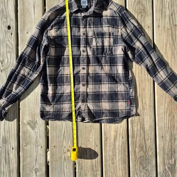 BDG Men's Long Sleeve Button-Up Flannel - XS-TP - Picture 4 of 7